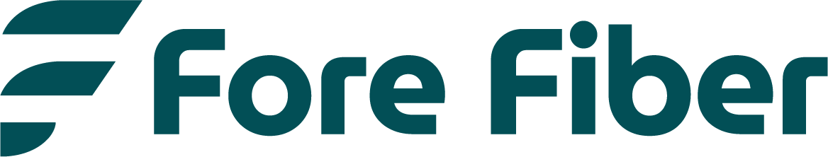Fore Fiber logo Rechthoek Petrol